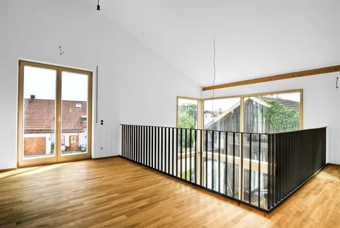 Gerahmter Druck : Galerie in einem neuen Gebäude Gerahmter Druck : Galerie in einem neuen Gebäude