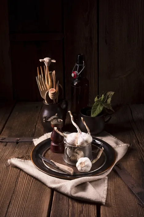 Gerahmter Druck : Garlic Gerahmter Druck : Garlic