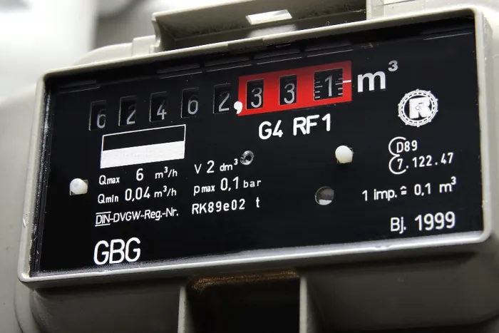 Gerahmter Druck : Gaszähler Gerahmter Druck : Gaszähler