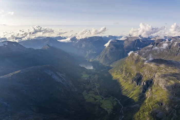 Gerahmter Druck : Geiranger Gerahmter Druck : Geiranger