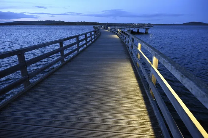 Gerahmter Druck : Geiseltalsee-Pier Gerahmter Druck : Geiseltalsee-Pier