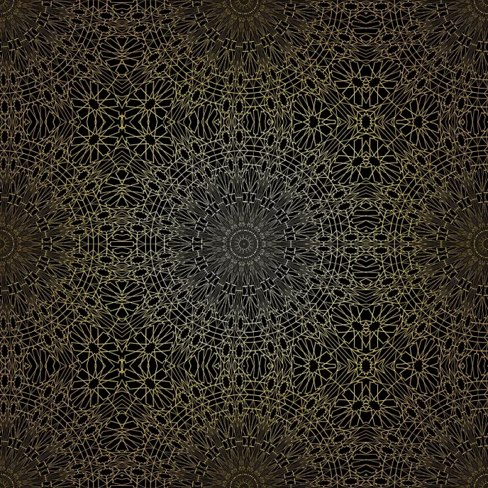 Gerahmter Druck : Geometrisches Goldlätzchen- ungestörter Muster. Gerahmter Druck : Geometrisches Goldlätzchen- ungestörter Muster.