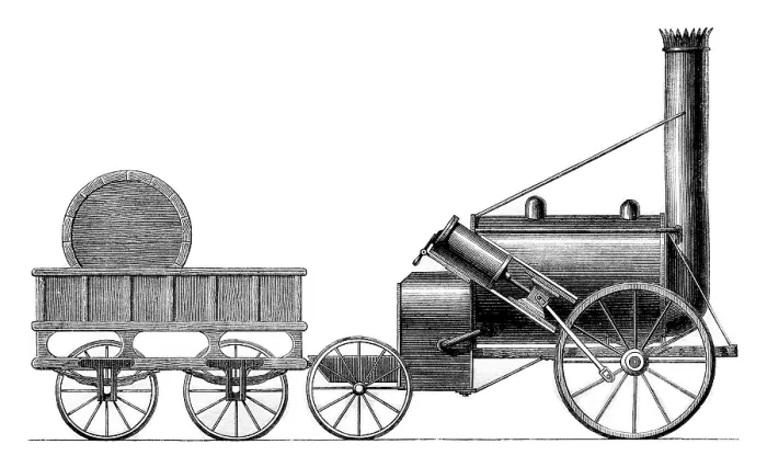 Gerahmter Druck : Georges Stephensons Rocket Gerahmter Druck : Georges Stephensons Rocket