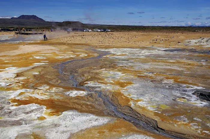 Gerahmter Druck : Geothermische Felder in verschiedenen Farben. Gerahmter Druck : Geothermische Felder in verschiedenen Farben.