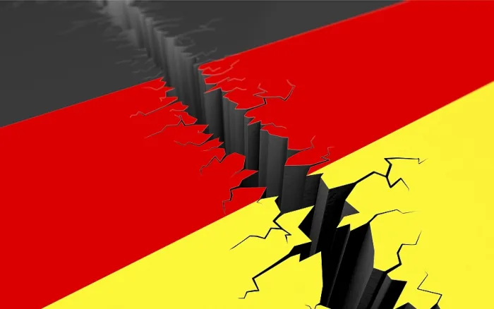 Gerahmter Druck : Deutschland ist geteilt. Gerahmter Druck : Deutschland ist geteilt.