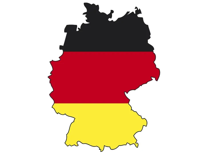Gerahmter Druck : Deutschland, Flagge Gerahmter Druck : Deutschland, Flagge