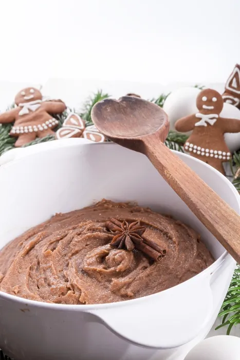 Gerahmter Druck : Pfefferkuchengewürzte Teig Gerahmter Druck : Pfefferkuchengewürzte Teig