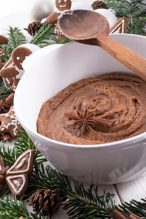 Gerahmter Druck : Pfefferkuchengewürzte Teig Gerahmter Druck : Pfefferkuchengewürzte Teig