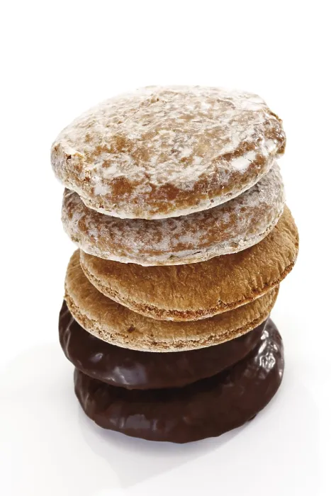 Gerahmter Druck : Lebkuchen auf Waffeln Gerahmter Druck : Lebkuchen auf Waffeln