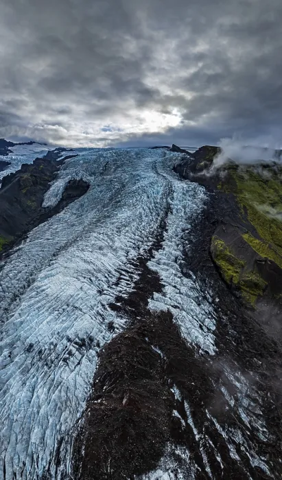 Gerahmter Druck : Gletscher, Wolken, Panorama, Sommer Gerahmter Druck : Gletscher, Wolken, Panorama, Sommer