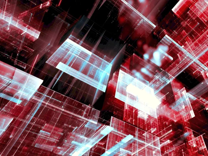 Gerahmter Druck : Glaskörper - Technologiehintergrund