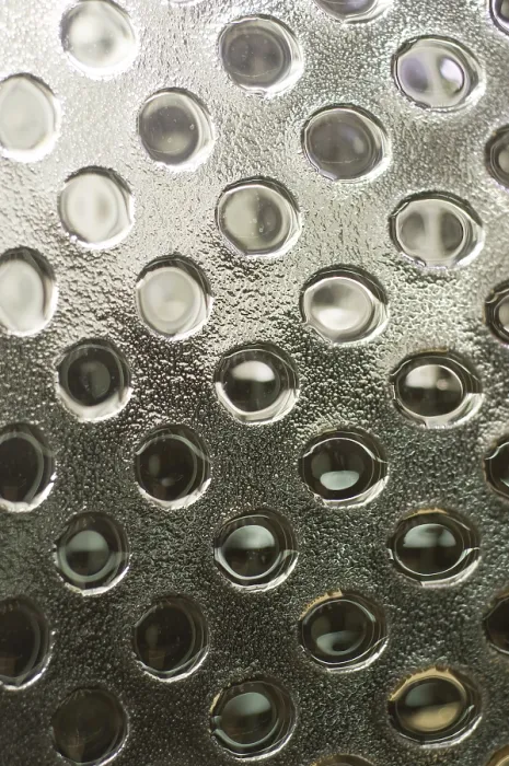Gerahmter Druck : Glas mit runden Mustern. Gerahmter Druck : Glas mit runden Mustern.