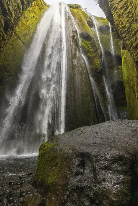 Gerahmter Druck : Gljufrabui-Wasserfall Gerahmter Druck : Gljufrabui-Wasserfall