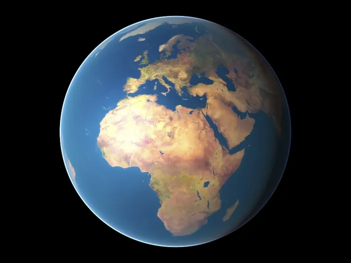 Gerahmter Druck : Globe gegen schwarzen Hintergrund, Europa, Afrika und Teile Asiens sichtbar Gerahmter Druck : Globe gegen schwarzen Hintergrund, Europa, Afrika und Teile Asiens sichtbar