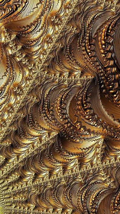 Gerahmter Druck : Goldener Fraktal-Hintergrund - abstrakte computer-generierte Abbildung. Gerahmter Druck : Goldener Fraktal-Hintergrund - abstrakte computer-generierte Abbildung.