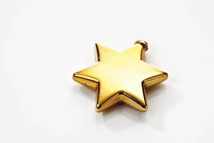 Gerahmter Druck : Goldener Stern Gerahmter Druck : Goldener Stern