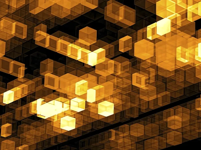 Gerahmter Druck : Goldene Technologie-Hintergrund - abstrakte computer-generierte Abbildung. Gerahmter Druck : Goldene Technologie-Hintergrund - abstrakte computer-generierte Abbildung.