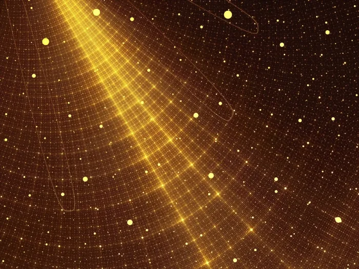 Gerahmter Druck : Goldene Technologie-Hintergrund mit Raster. Gerahmter Druck : Goldene Technologie-Hintergrund mit Raster.