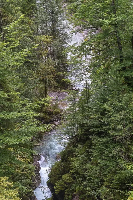 Gerahmter Druck : Kluft der Ostrach, Hinterstein Gerahmter Druck : Kluft der Ostrach, Hinterstein
