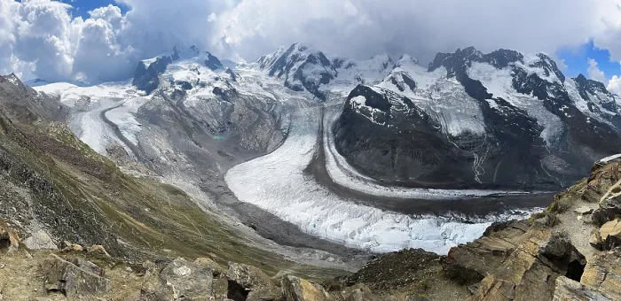 Gerahmter Druck : Gletscher Gorner, Massiv Monte Rosa Gerahmter Druck : Gletscher Gorner, Massiv Monte Rosa