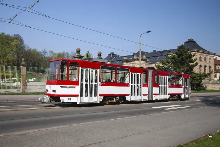 Gerahmter Druck : Götha Tatra-Tram, Typ KT4D
