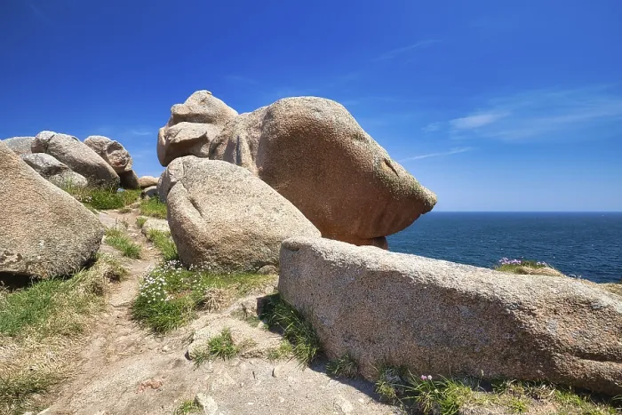 Gerahmter Druck : Granitfelsen bei Ploumanac'h Gerahmter Druck : Granitfelsen bei Ploumanac'h