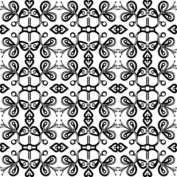 Gerahmter Druck : Graphische Blumenmuster ohne Schnitt. Gerahmter Druck : Graphische Blumenmuster ohne Schnitt.