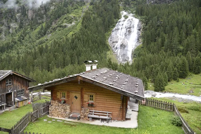 Gerahmter Druck : Grawa, Grawawasserfall, Wasserfall Gerahmter Druck : Grawa, Grawawasserfall, Wasserfall