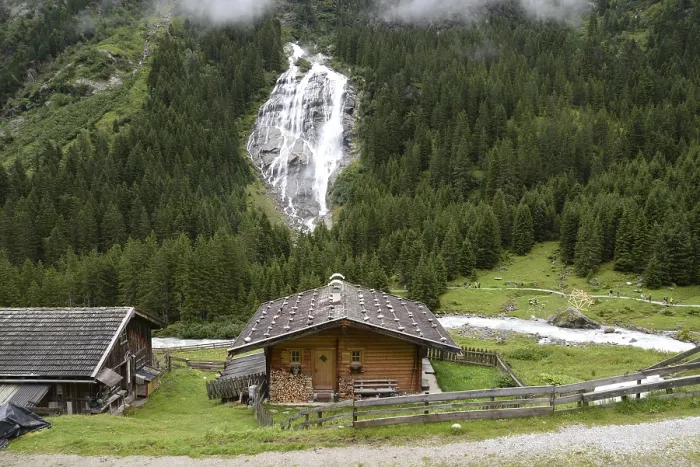 Gerahmter Druck : Grawa, Grawa-Wasserfall, Wasserfall Gerahmter Druck : Grawa, Grawa-Wasserfall, Wasserfall
