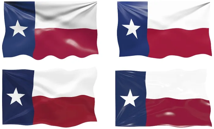 Gerahmter Druck : Großes Bild der Flagge von Texas. Gerahmter Druck : Großes Bild der Flagge von Texas.