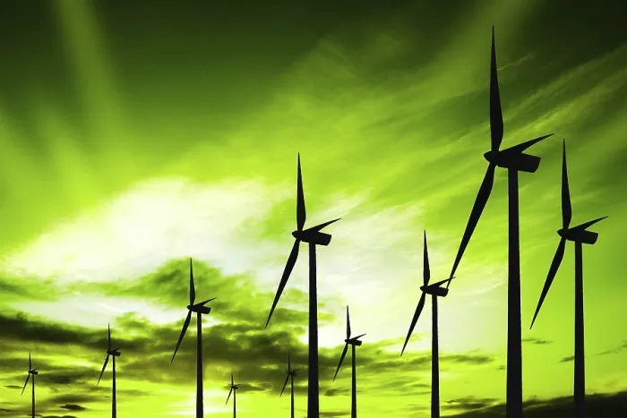 Gerahmter Druck : Grüne Ökologie Wind Gerahmter Druck : Grüne Ökologie Wind