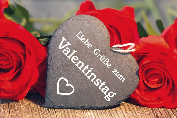 Gerahmter Druck : Grüße zum Valentinstag. Gerahmter Druck : Grüße zum Valentinstag.