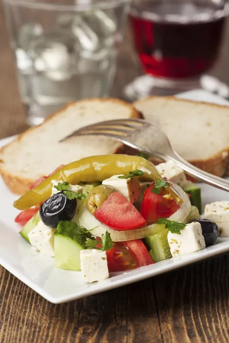 Gerahmter Druck : Griechischer Salat Gerahmter Druck : Griechischer Salat