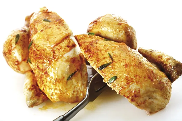 Gerahmter Druck : Gegrilltes Hühnchen.