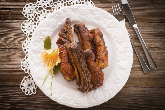 Gerahmter Druck : Gegrillte Rippchen