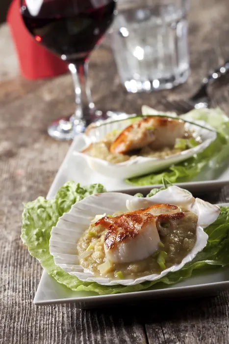 Gerahmter Druck : Gegrillte Scampi Gerahmter Druck : Gegrillte Scampi