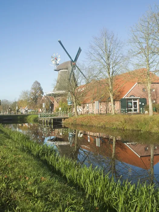 Gerahmter Druck : Großbefehlskanal, Windmühle Gerahmter Druck : Großbefehlskanal, Windmühle