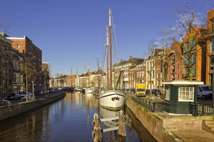 Gerahmter Druck : Hafen von Groningen Gerahmter Druck : Hafen von Groningen