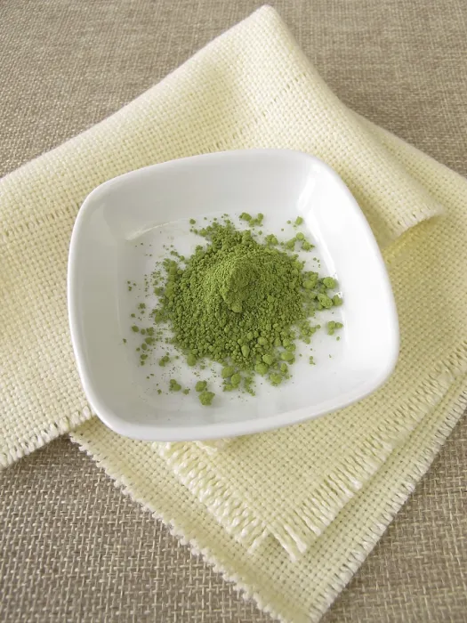 Gerahmter Druck : Matcha-Ground-Tee-Pulver Gerahmter Druck : Matcha-Ground-Tee-Pulver