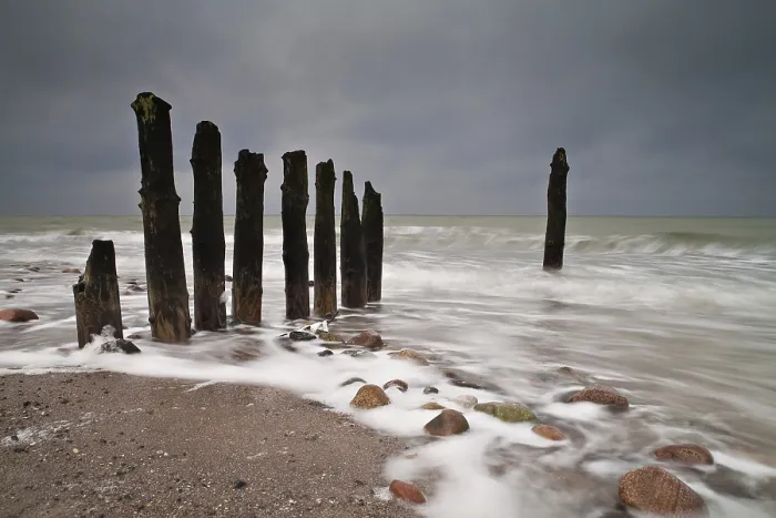 Gerahmter Druck : Deiche an der Ostsee. Gerahmter Druck : Deiche an der Ostsee.