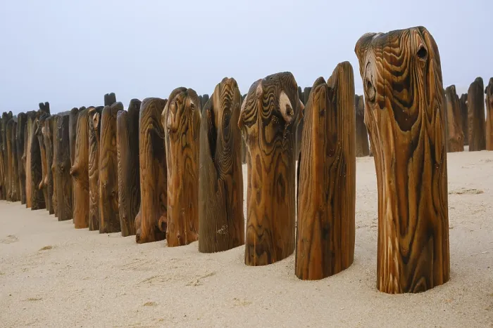 Gerahmter Druck : Kaiwerke an der Küste, Schutzpier. Gerahmter Druck : Kaiwerke an der Küste, Schutzpier.