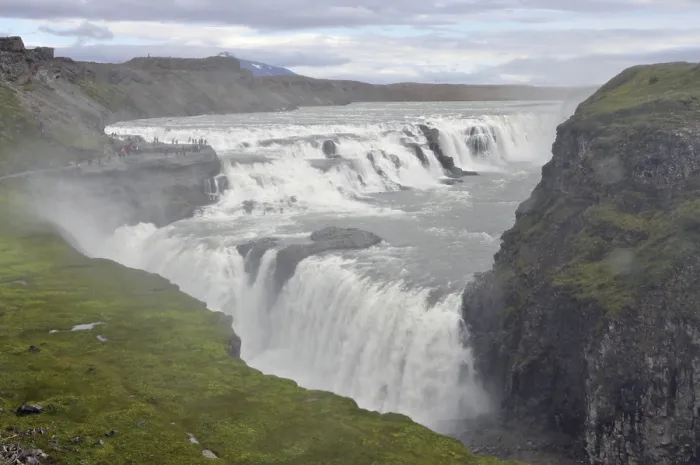 Gerahmter Druck : Gullfoss, Island, Wasserfall, Fluss Gerahmter Druck : Gullfoss, Island, Wasserfall, Fluss