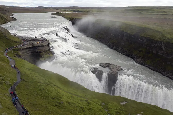 Gerahmter Druck : Gullfoss, Insel Gerahmter Druck : Gullfoss, Insel