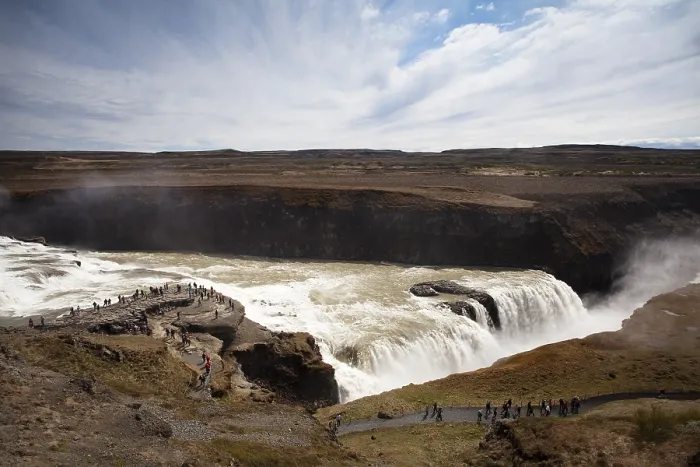 Gerahmter Druck : Gullfoss-Wasserfall, Golden Circle Gerahmter Druck : Gullfoss-Wasserfall, Golden Circle