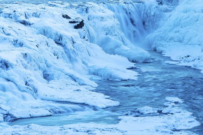Gerahmter Druck : Gullfoss, Wasserfall der Hvita-Fluss. Gerahmter Druck : Gullfoss, Wasserfall der Hvita-Fluss.