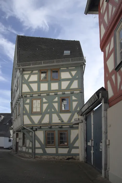 Gerahmter Druck : Halbzeitturmhaus, Strackgasse Gerahmter Druck : Halbzeitturmhaus, Strackgasse