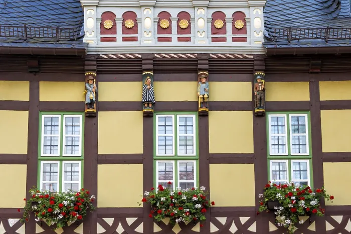 Gerahmter Druck : Halbzeiliges Haus, Wernigerode. Gerahmter Druck : Halbzeiliges Haus, Wernigerode.