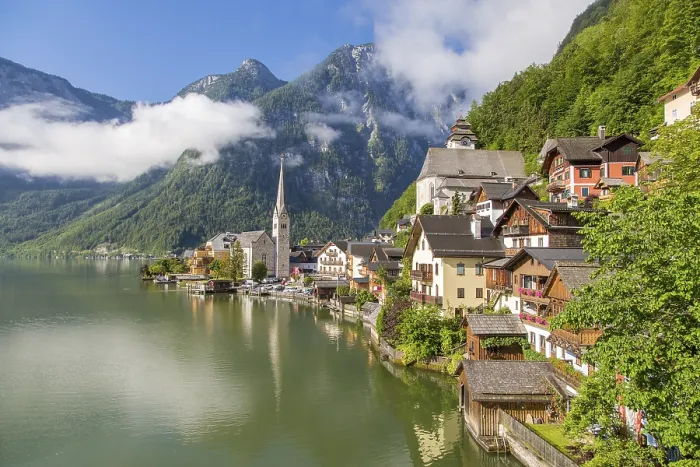 Gerahmter Druck : Hallstatt am Hallstätter See Gerahmter Druck : Hallstatt am Hallstätter See