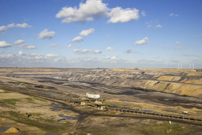 Gerahmter Druck : Hambach-Offenbau-Braunkohlentagebau Gerahmter Druck : Hambach-Offenbau-Braunkohlentagebau