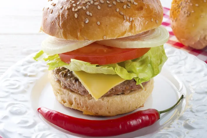 Gerahmter Druck : Hamburger Gerahmter Druck : Hamburger